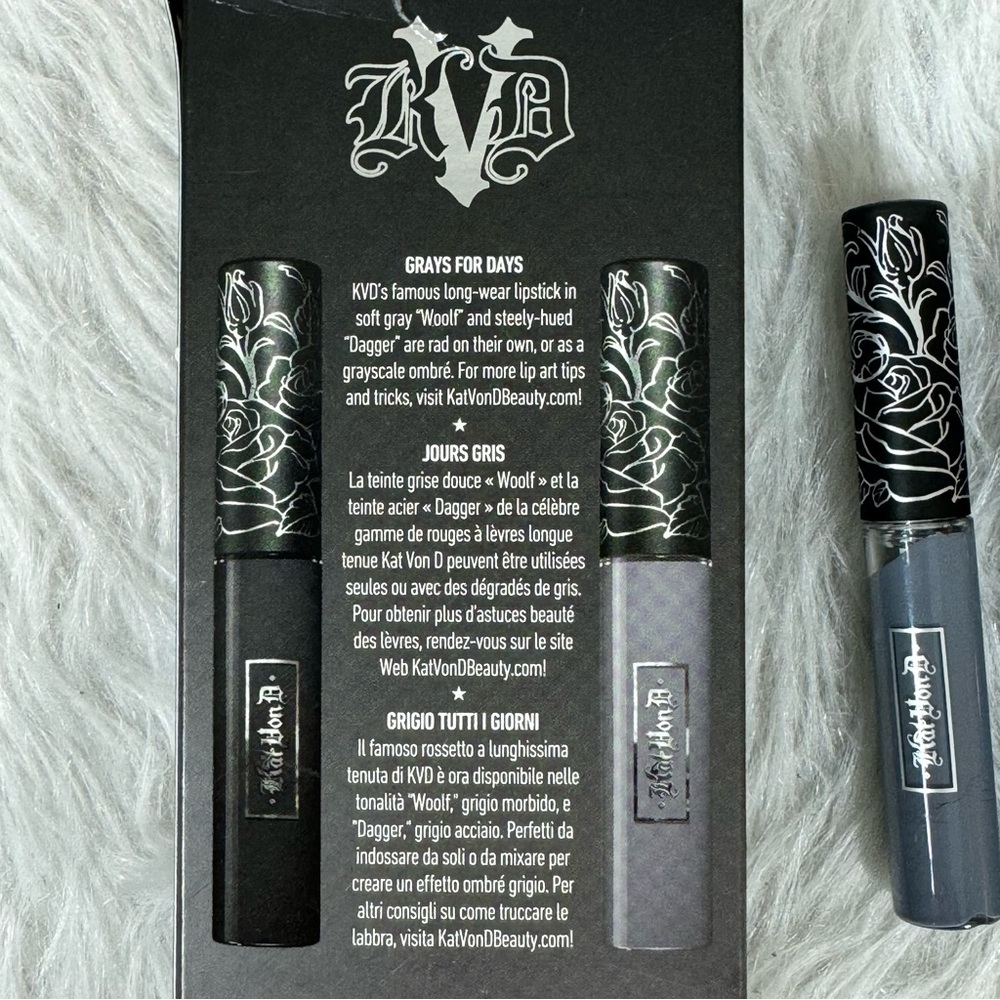 Kat Von D Smoke & Mirrors Lip Duo Woolf and Dagger New - Picture 5 of 7